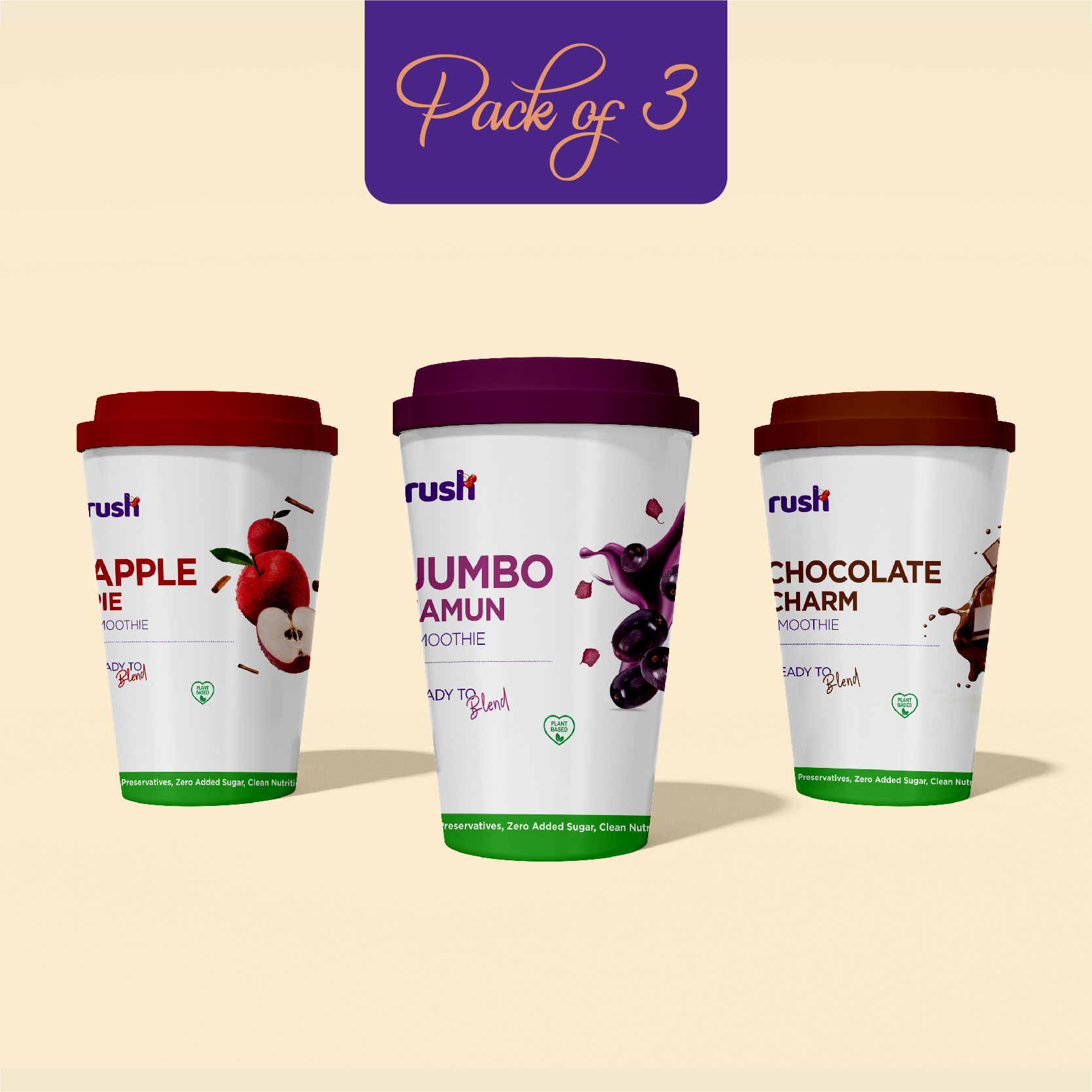 Rush Smoothie | Pack of 3