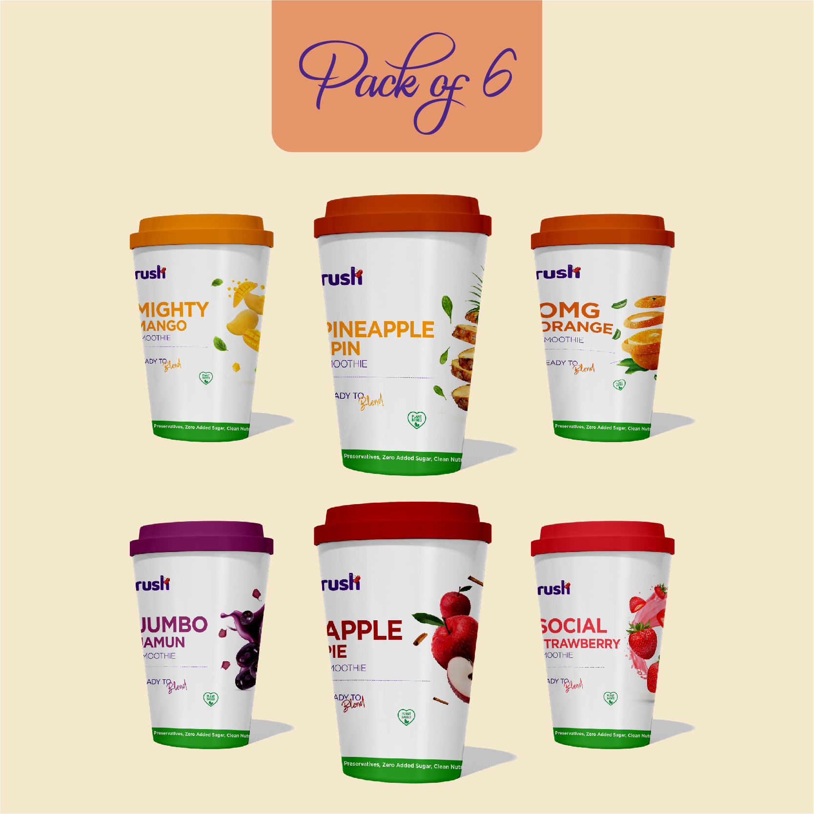 Rush Smoothie | Pack of 6